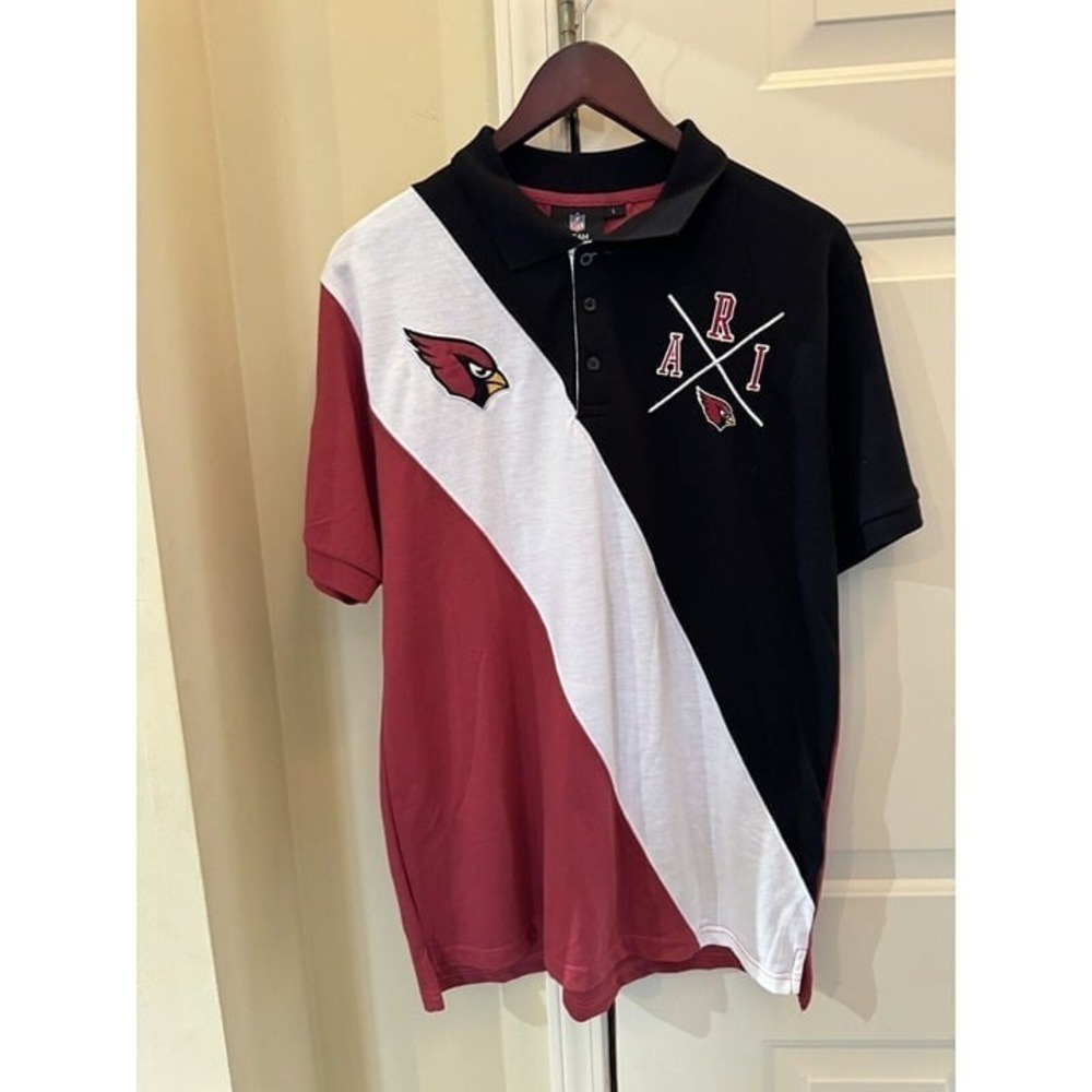FOCO NFL Men's‎ Atlanta Falcons Diagnol Stripe Rugby Stripe Large Nice!!